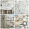 27 Sheets Scrapbook Vintage Paper Book Pad 12" x 12" Classic Origami Wrapping Card Making Alphabet/Photo Frame Album Creative Handmade Decorative Die Cuts Background